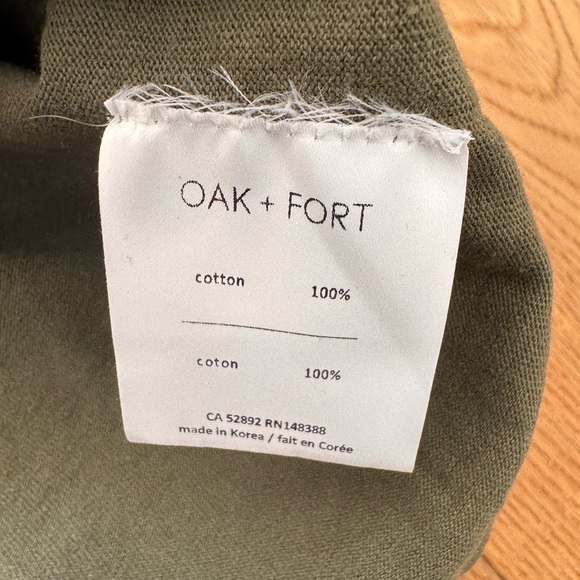 NWT OAK + FORT OLIVE GREEN OVERSIZED T-SHIRT - L - Picture 6 of 11